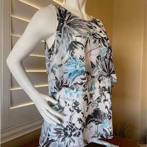 WHBM Beautiful Layered Sleeveless Dressy Top